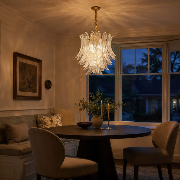 Loravia Chandelier | Modern Glass Chandelier for Living Room