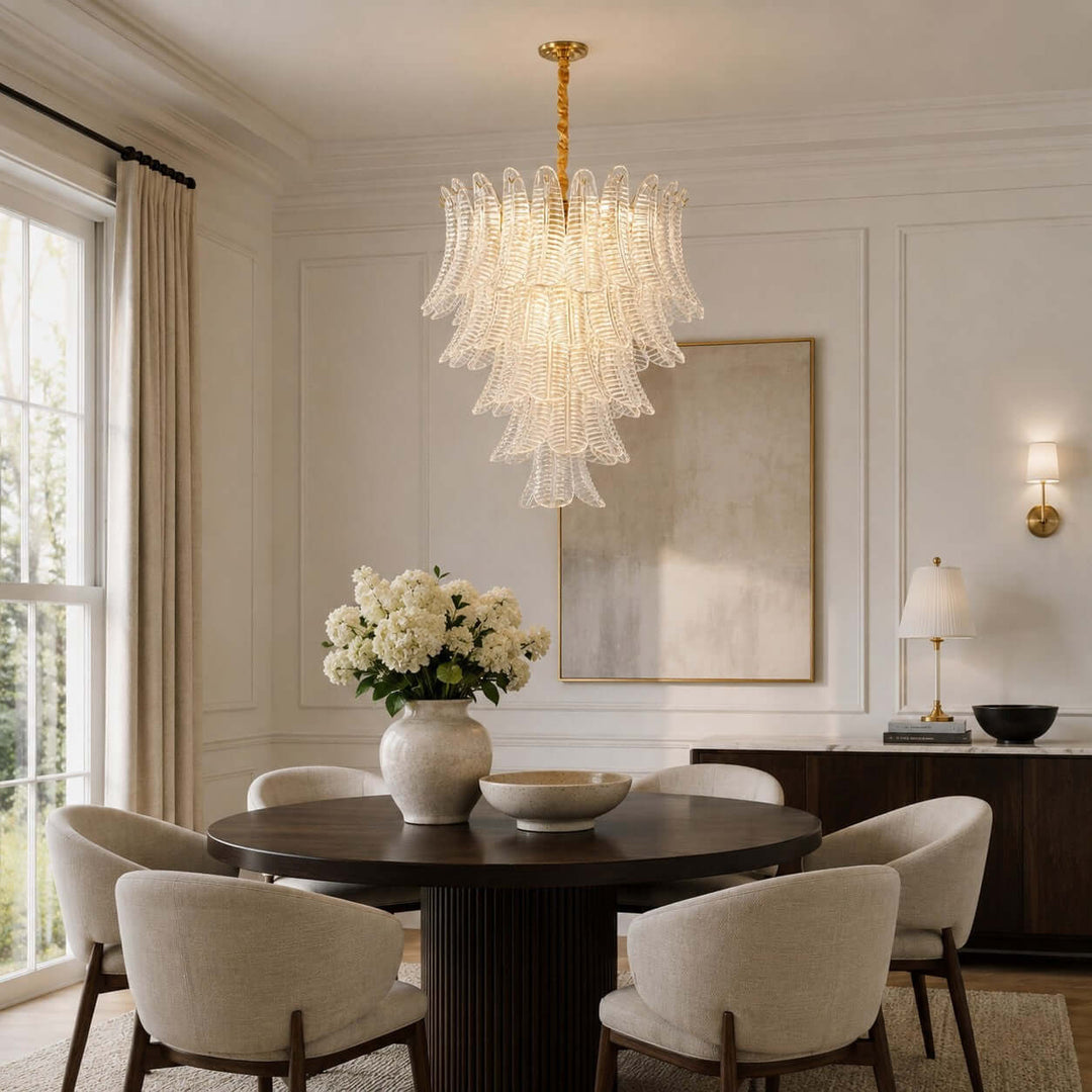 Loravia Chandelier | Modern Glass Chandelier for Living Room