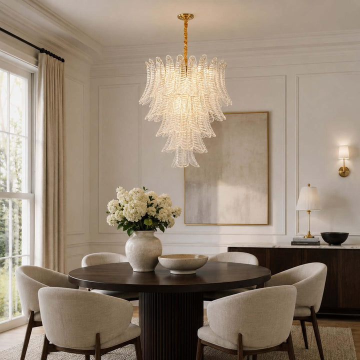 Loravia Chandelier | Modern Glass Chandelier for Living Room