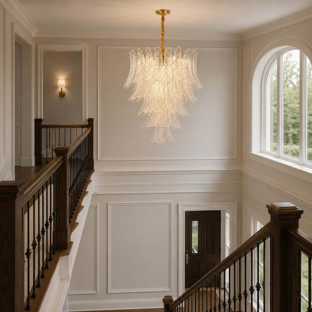 Loravia Chandelier | Modern Glass Chandelier for Living Room