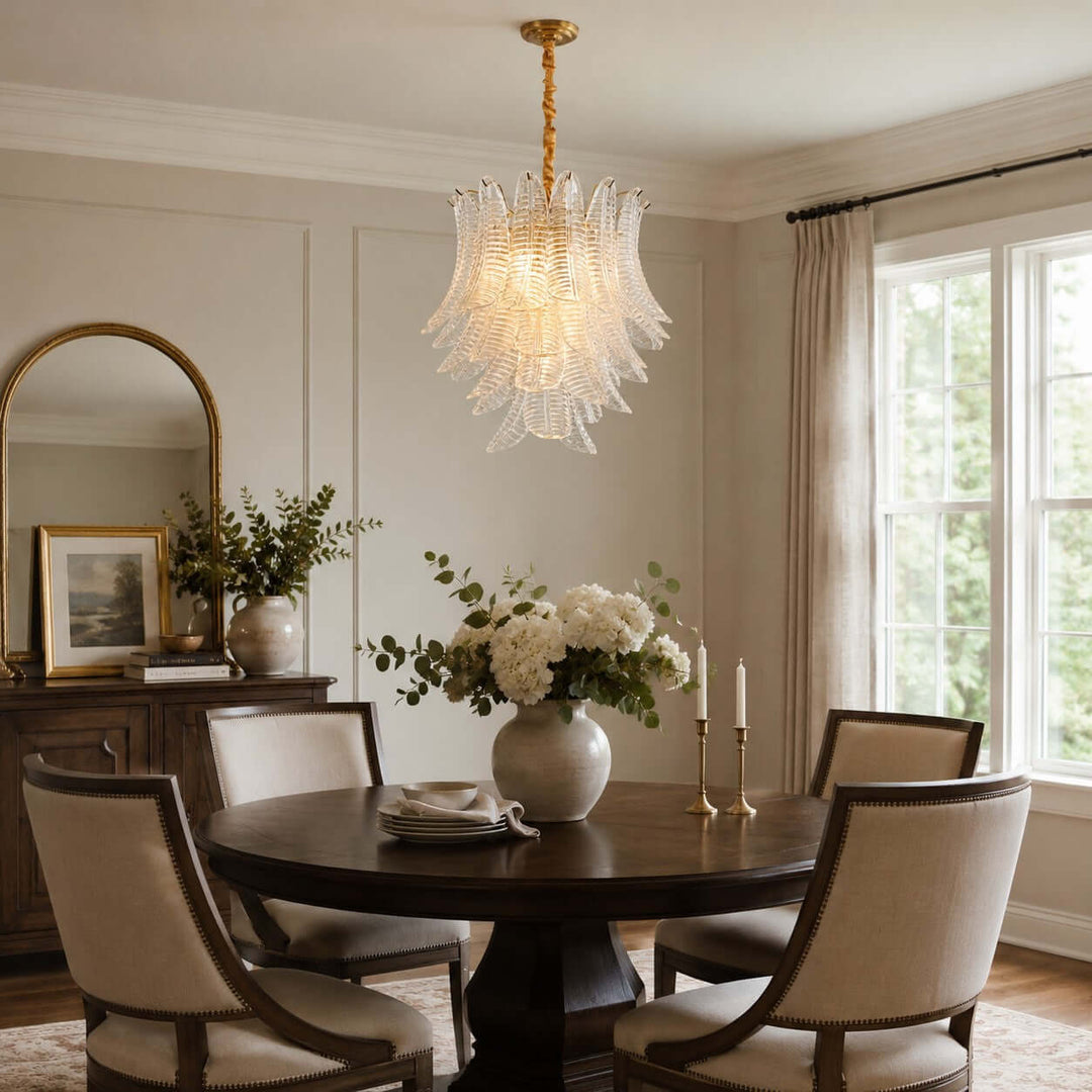 Loravia Chandelier | Modern Glass Chandelier for Living Room