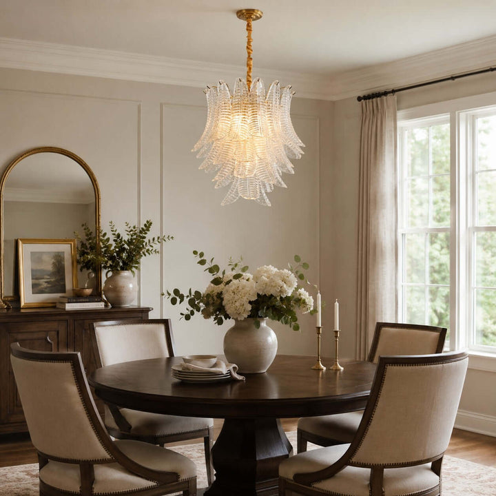 Loravia Chandelier | Modern Glass Chandelier for Living Room