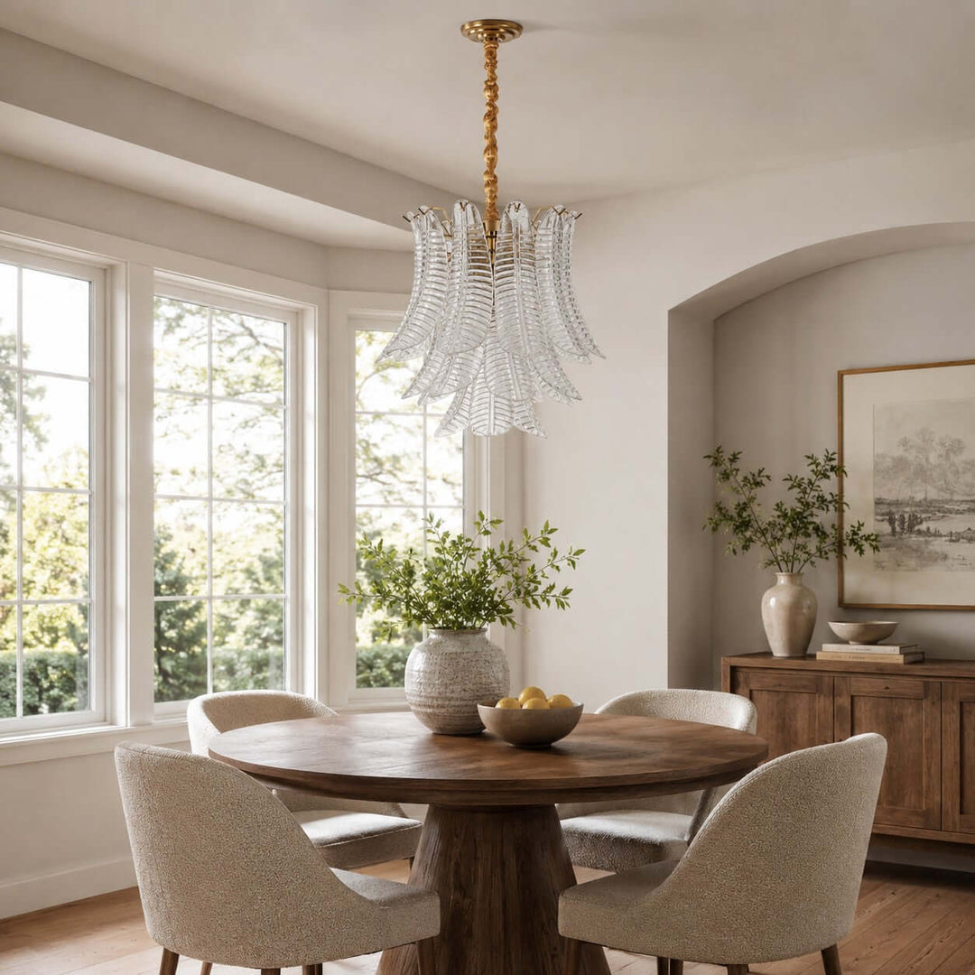 Loravia Chandelier | Modern Glass Chandelier for Living Room