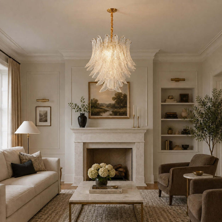 Loravia Chandelier | Modern Glass Chandelier for Living Room