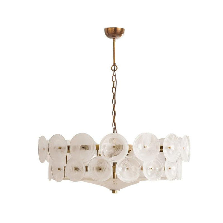 Lorenzo Chandelier – Vintage Orange Glass & Bronze Finish Lighting | Vinlighting | Vinlighting