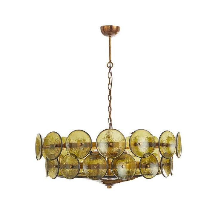 Lorenzo Chandelier – Vintage Orange Glass & Bronze Finish Lighting | Vinlighting | Vinlighting