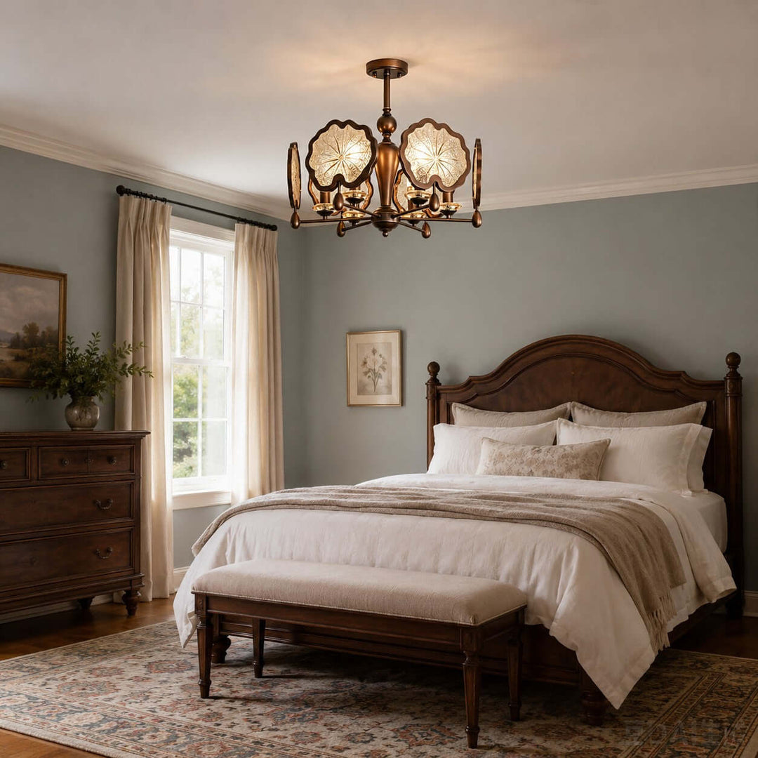 Lorian Chandelier - Vintage Glass Chandelier for Dining Room | Vinlighting