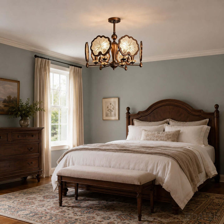 Lorian Chandelier - Vintage Glass Chandelier for Dining Room | Vinlighting