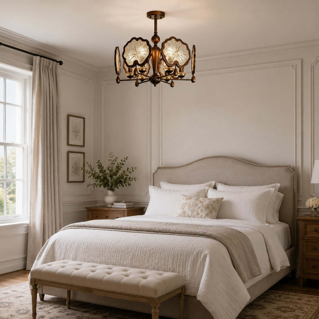 Lorian Chandelier - Vintage Glass Chandelier for Dining Room | Vinlighting