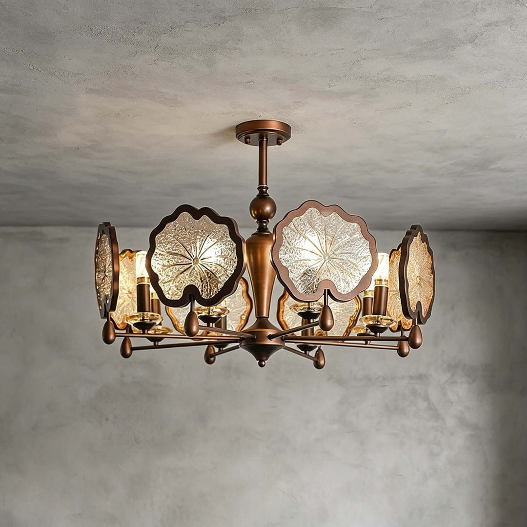 Lorian Chandelier - Vintage Glass Chandelier for Dining Room | Vinlighting