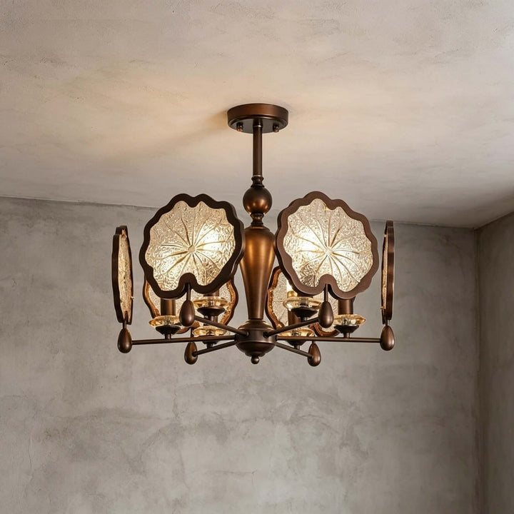 Lorian Chandelier - Vintage Glass Chandelier for Dining Room | Vinlighting