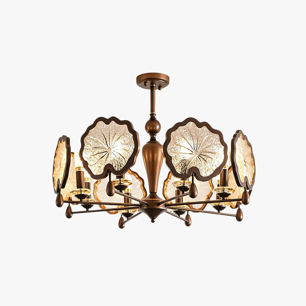 Lorian Chandelier - Vintage Glass Chandelier for Dining Room | Vinlighting