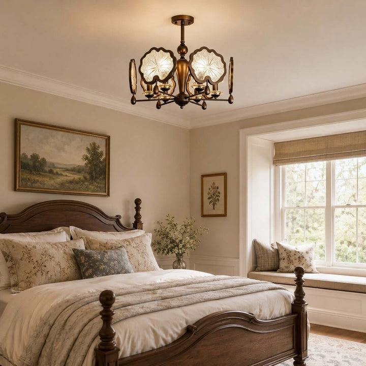 Lorian Chandelier - Vintage Glass Chandelier for Dining Room | Vinlighting