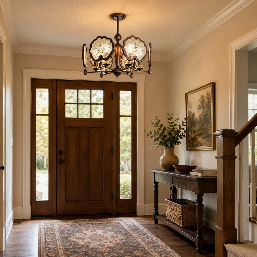 Lorian Chandelier - Vintage Glass Chandelier for Dining Room | Vinlighting