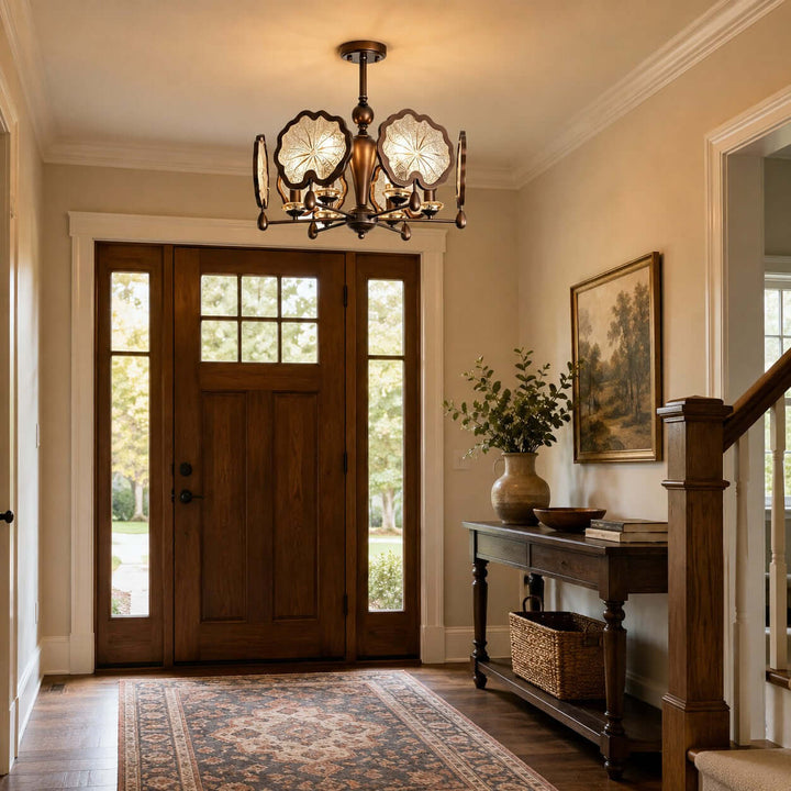 Lorian Chandelier - Vintage Glass Chandelier for Dining Room | Vinlighting