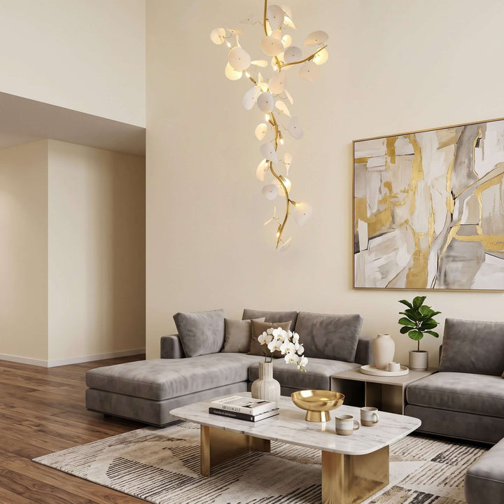 Lotus Leaf Stairs Chandelier