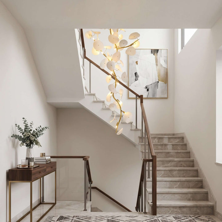 Lotus Leaf Stairs Chandelier