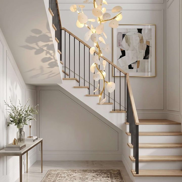 Lotus Leaf Stairs Chandelier