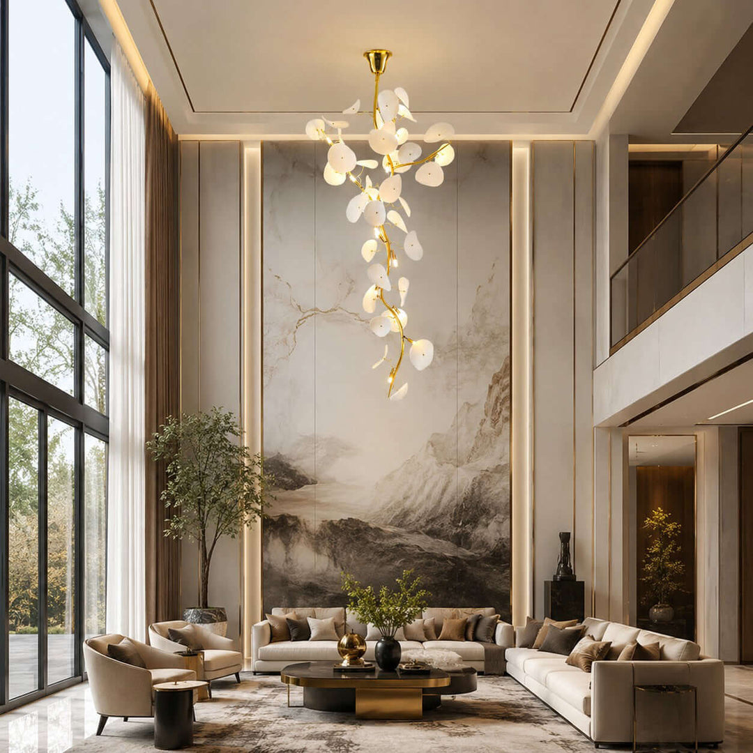 Lotus Leaf Stairs Chandelier