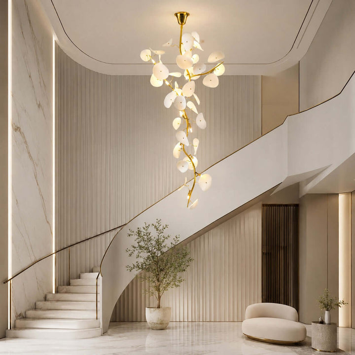 Lotus Leaf Stairs Chandelier