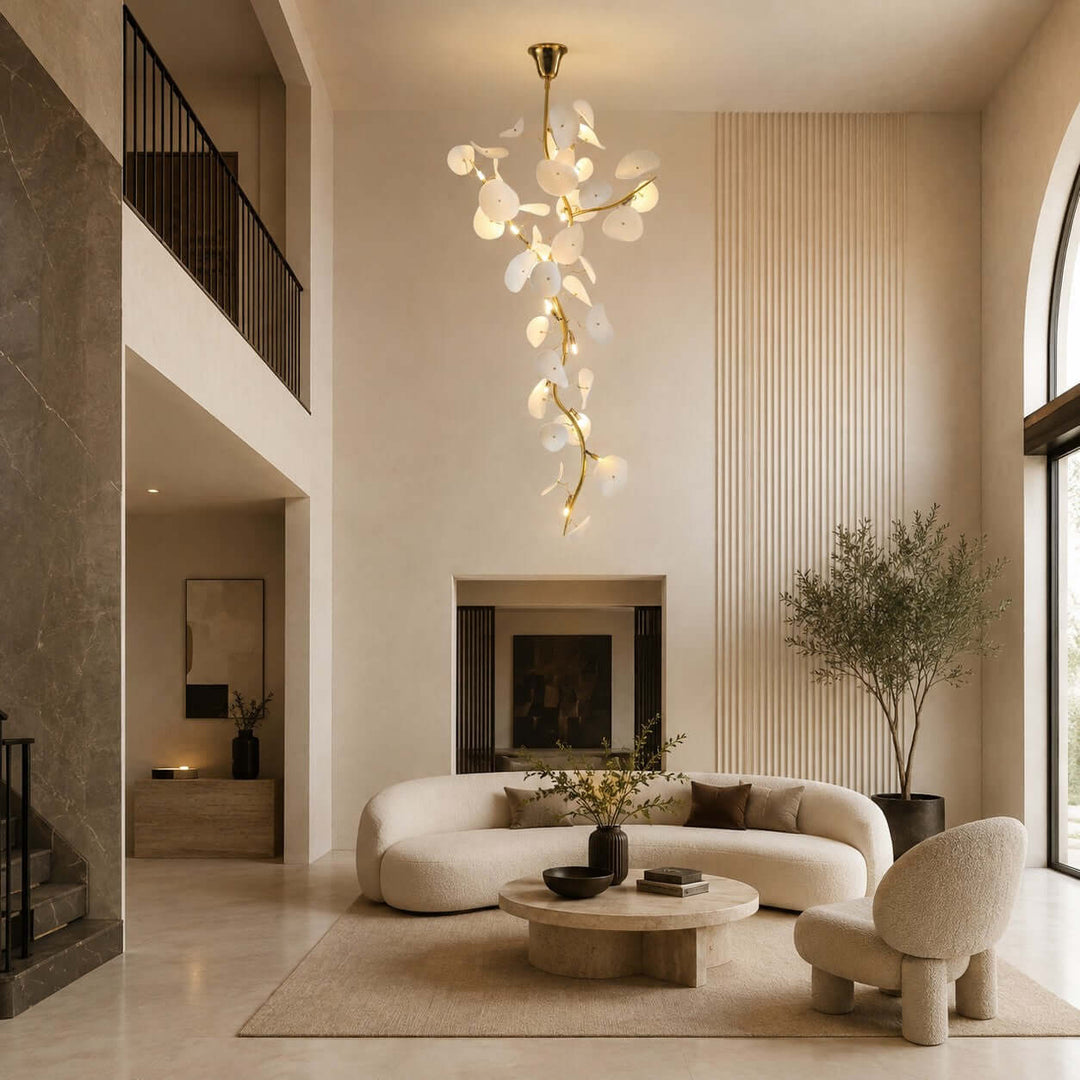 Lotus Leaf Stairs Chandelier