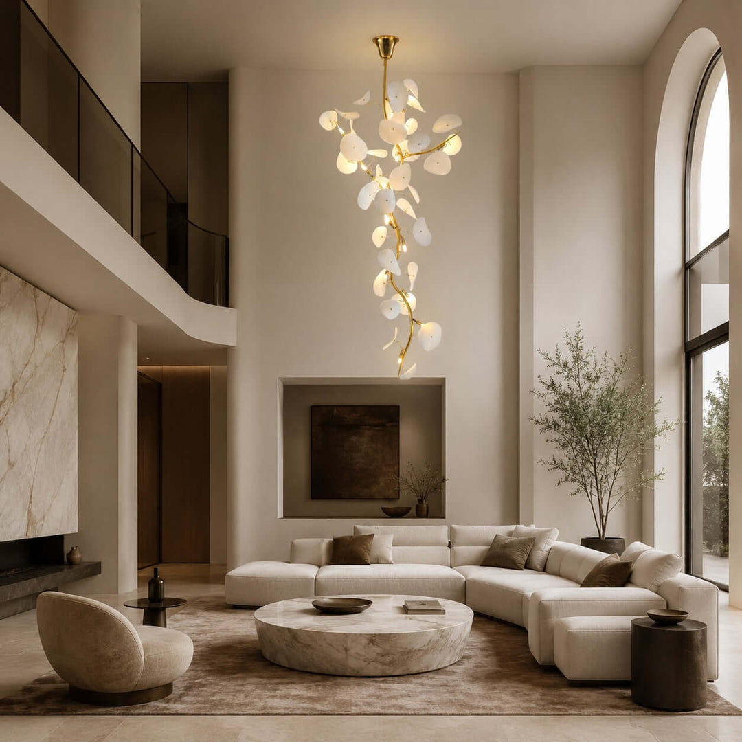 Lotus Leaf Stairs Chandelier