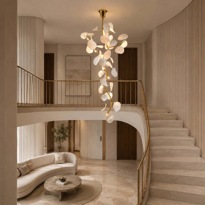 Lotus Leaf Stairs Chandelier