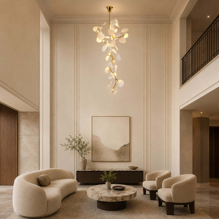 Lotus Leaf Stairs Chandelier
