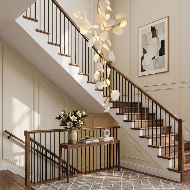 Lotus Leaf Stairs Chandelier
