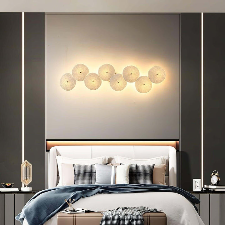 Lotus Leaf Wall Lamp – Cream Creative Ceramic Wall Decoration