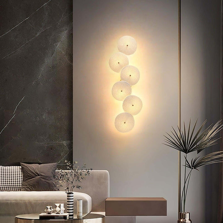 Lotus Leaf Wall Lamp – Cream Creative Ceramic Wall Decoration