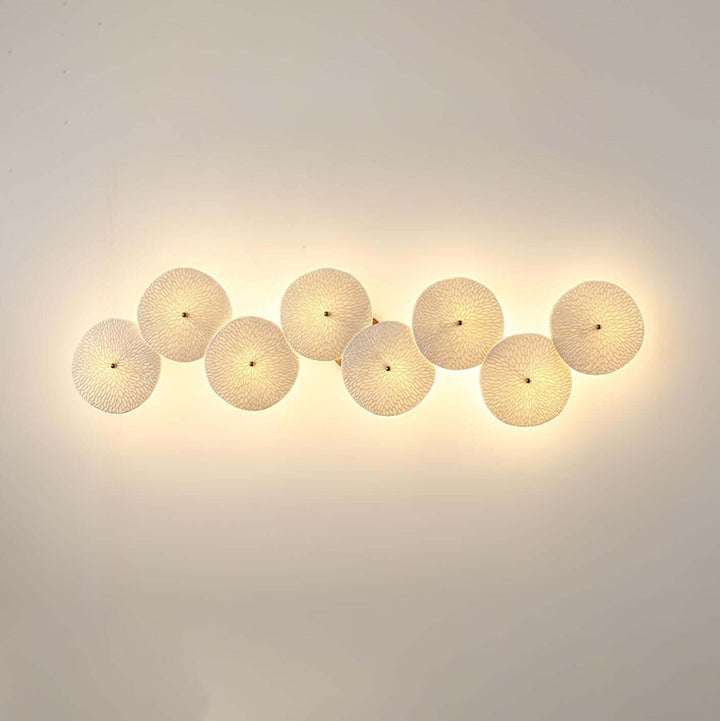 Lotus Leaf Wall Lamp – Cream Creative Ceramic Wall Decoration