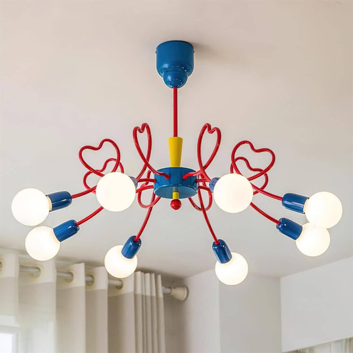 Lovina Chandelier - Contemporary Bedroom & Kids Room Glass Light