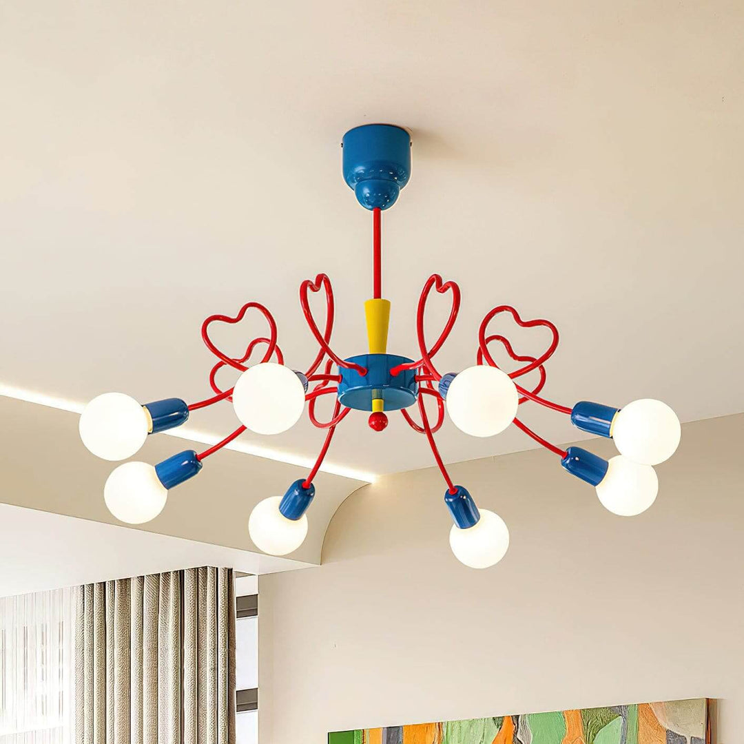 Lovina Chandelier - Contemporary Bedroom & Kids Room Glass Light