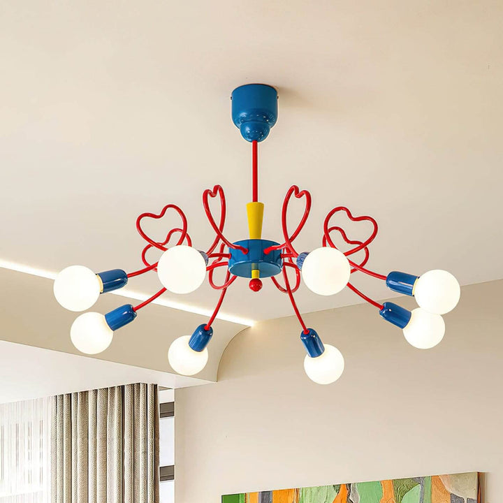Lovina Chandelier - Contemporary Bedroom & Kids Room Glass Light
