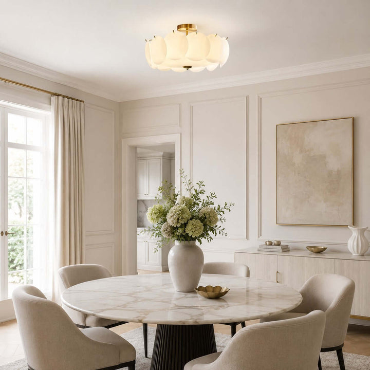 Lucerne Ceiling Light – French Bedroom Glass Ceiling Lamp | Vinlighting