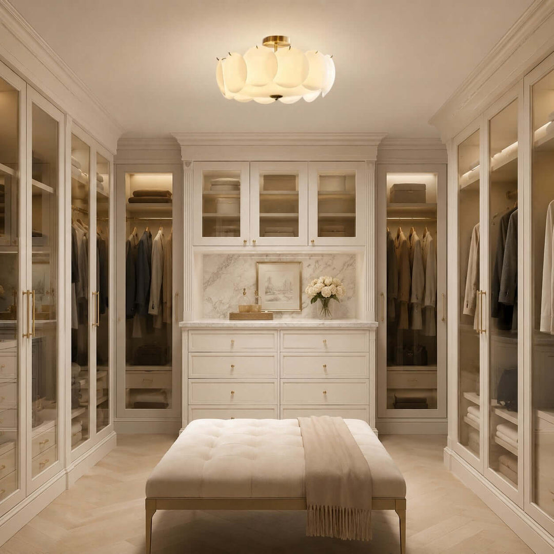 Lucerne Ceiling Light – French Bedroom Glass Ceiling Lamp | Vinlighting