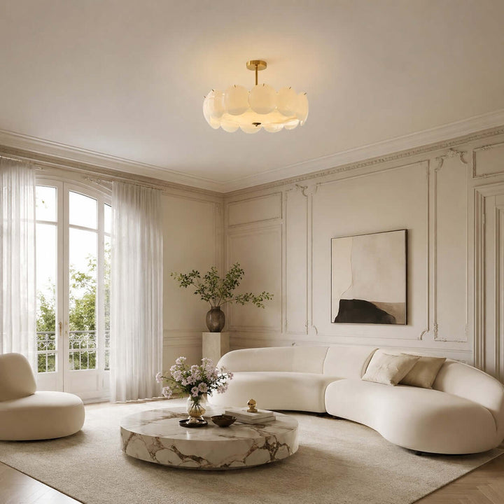 Lucerne Ceiling Light – French Bedroom Glass Ceiling Lamp | Vinlighting