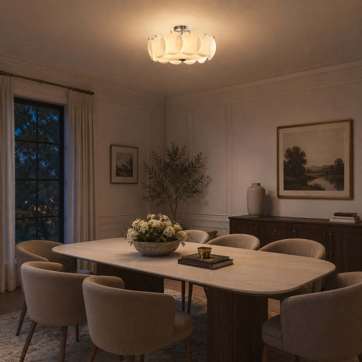Lucerne Ceiling Light – French Bedroom Glass Ceiling Lamp | Vinlighting