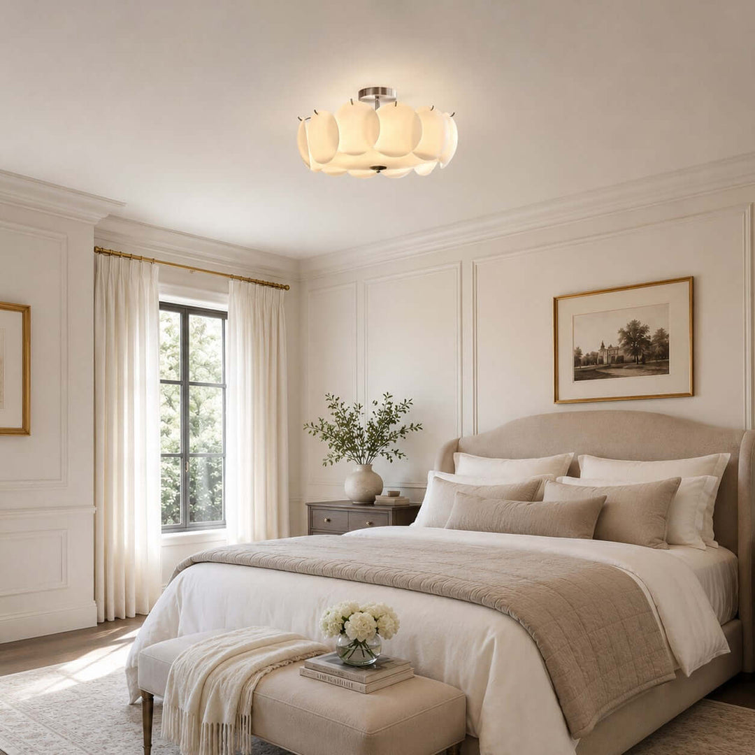 Lucerne Ceiling Light – French Bedroom Glass Ceiling Lamp | Vinlighting