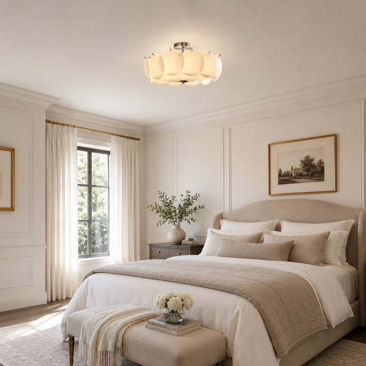 Lucerne Ceiling Light – French Bedroom Glass Ceiling Lamp | Vinlighting