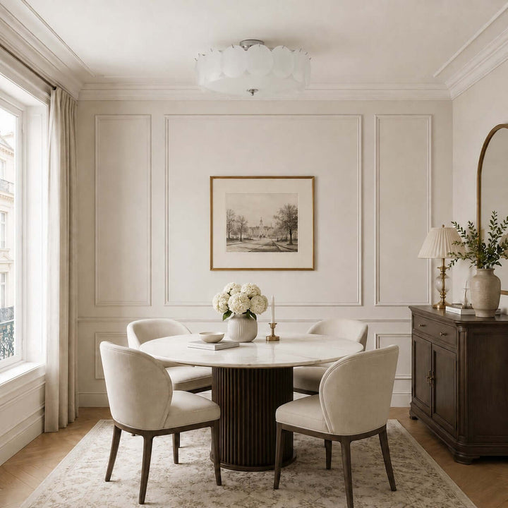 Lucerne Ceiling Light – French Bedroom Glass Ceiling Lamp | Vinlighting