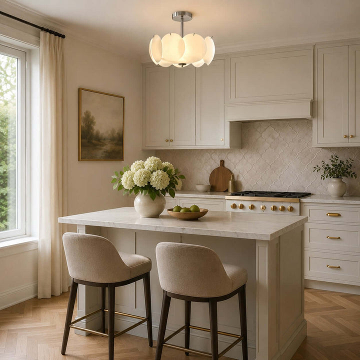 Lucerne Chandelier B – French Glass Dining Room Chandelier Lamp | Vinlighting