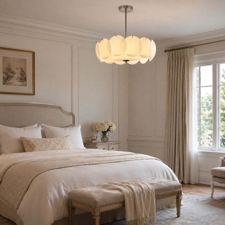 Lucerne Chandelier B – French Glass Dining Room Chandelier Lamp | Vinlighting