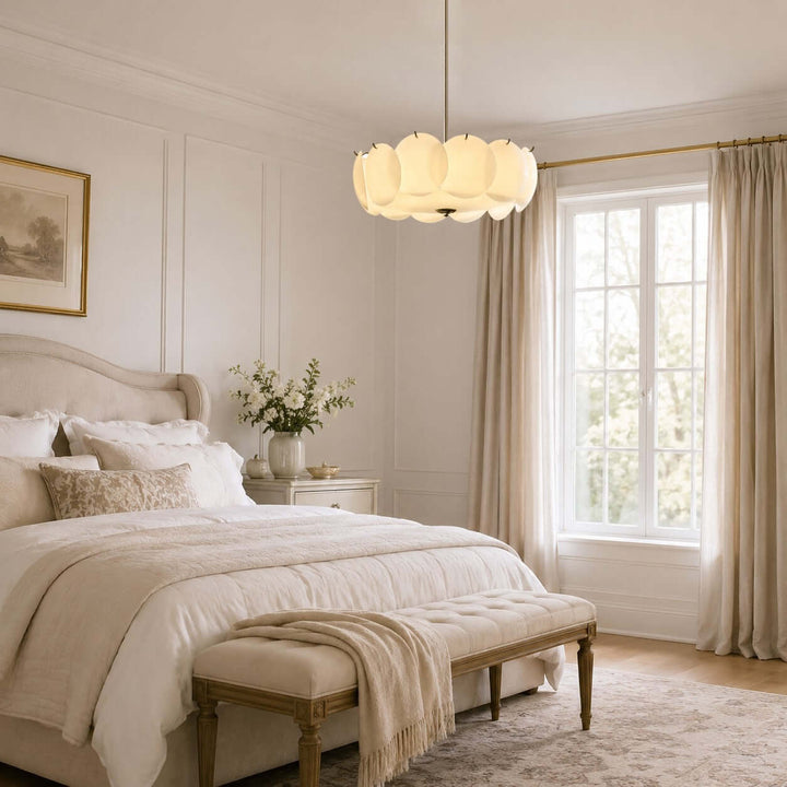 Lucerne Chandelier B – French Glass Dining Room Chandelier Lamp | Vinlighting