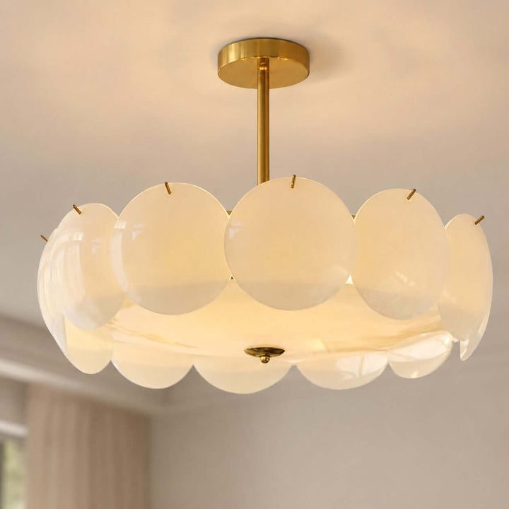 Lucerne Chandelier B – French Glass Dining Room Chandelier Lamp | Vinlighting