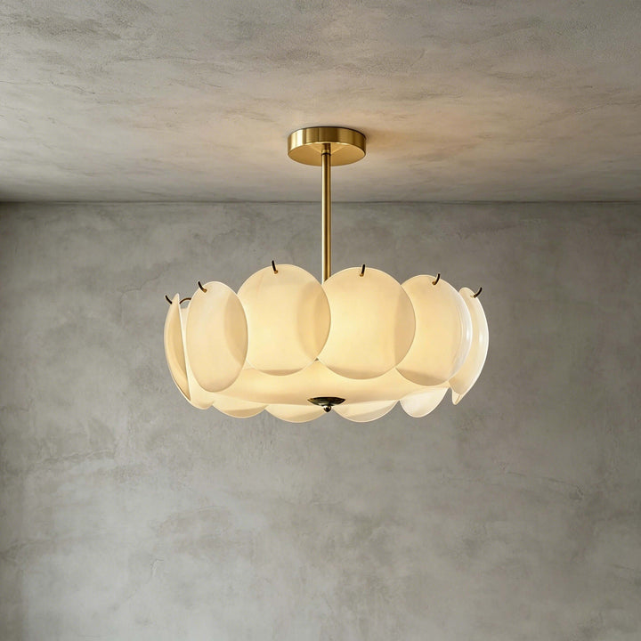 Lucerne Chandelier B – French Glass Dining Room Chandelier Lamp | Vinlighting