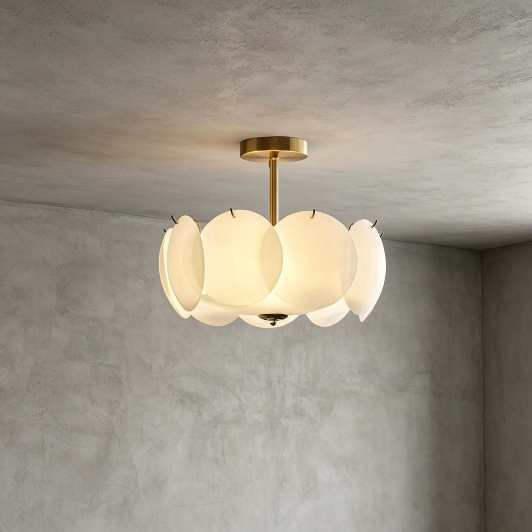 Lucerne Chandelier B – French Glass Dining Room Chandelier Lamp | Vinlighting