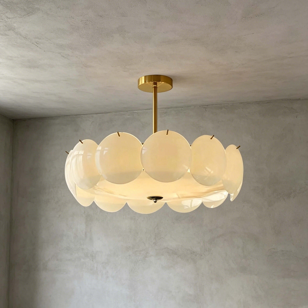 Lucerne Chandelier B – French Glass Dining Room Chandelier Lamp | Vinlighting