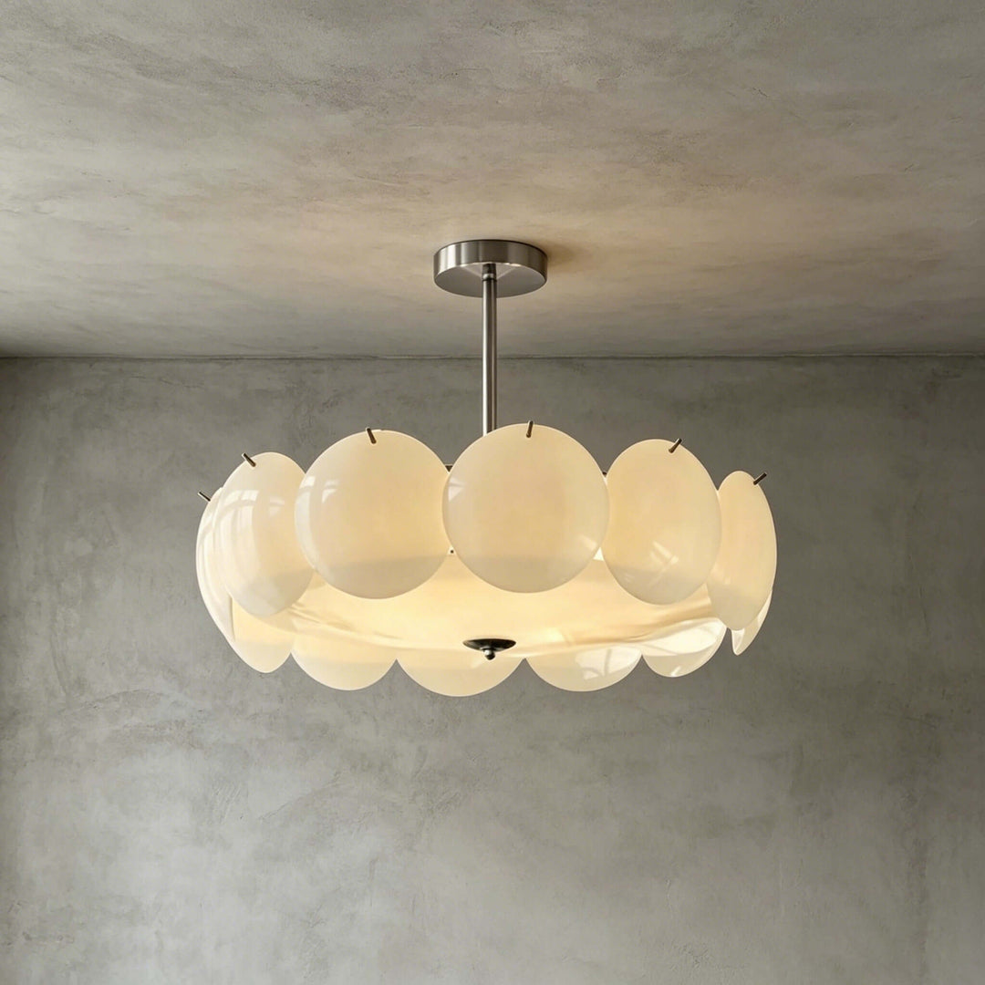 Lucerne Chandelier B – French Glass Dining Room Chandelier Lamp | Vinlighting